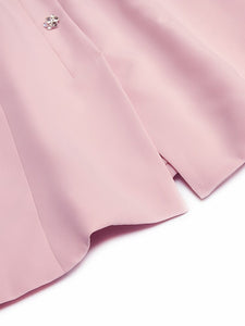 Skye Crystal Button Pink Mini Dress