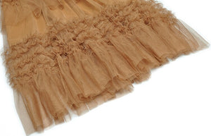 Coco Tassel Plaid Tweed Stand Collar Jacket + Elastic Waist Mesh Skirt Two Piece Set