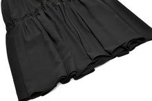 Load image into Gallery viewer, Berta High waist Splicing Black Dress