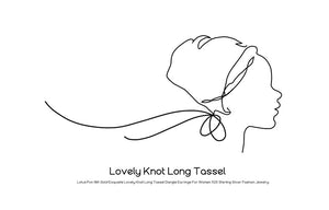 Exquisite  Knot Long Tassel Dangle Earrings For Women