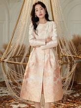 Load image into Gallery viewer, Ayla O-neck A-line Long Sleeve Waist Female Luxury Elegant Dress
