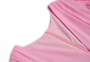 Yara Lantern Sleeve Ruffles Lace Splicing Solid  Maxi Dress