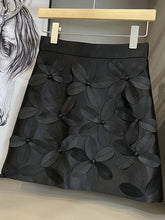 Load image into Gallery viewer, High Waist Patchwork Appliques Floral Mini Skirt