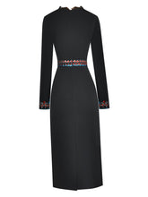 Load image into Gallery viewer, Alondra Autumn Pencil Dress Women V-Neck Long Sleeves Sequined Dress