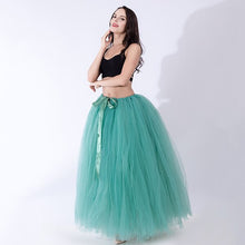 Load image into Gallery viewer, 100cm Length Pleated Tulle Overskirt