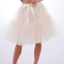 Load image into Gallery viewer, Petticoat 5 Layers 60cm Vintage Tutu Tulle Skirt