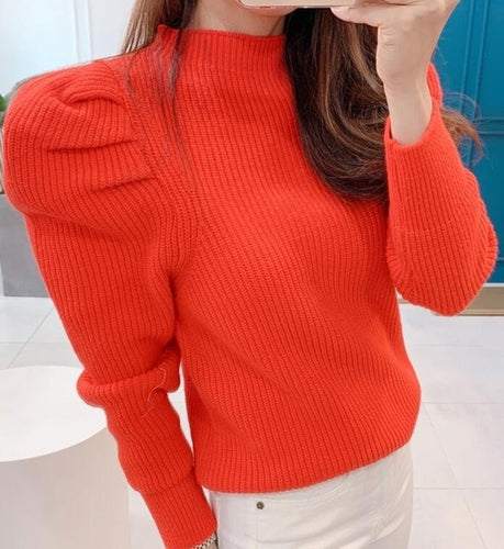 Long Puff Sleeve Pullover