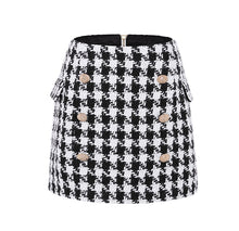 Load image into Gallery viewer, Elegant Plaid Mini Skirt