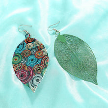 Load image into Gallery viewer, Boho Hollowed Out Vintage Leaf Shape Drop Earrings
