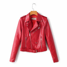Load image into Gallery viewer, Winter Autumn PU  leather jackets
