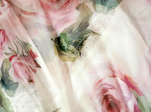 Emma Rose Floral-Print Chiffon Dress