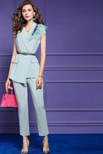 Load image into Gallery viewer, Josie Crystal Suit Tops+3/4 pants Two-piece set