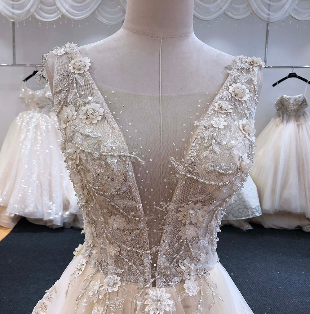 Zoe A-Line V-neck Wedding Dress