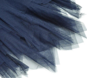 Nova Long Sleeve Beading Suit Tops+Mesh Asymmetrical Skirt Two-piece set