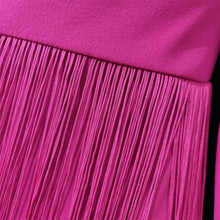 Load image into Gallery viewer, Rose  Tassel Midi Dress