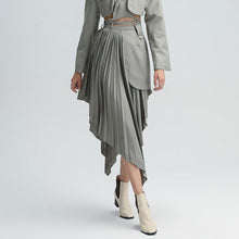 Load image into Gallery viewer, Risa Irregular Hem High Waist Skirt