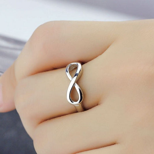 Silver Plated Rings  Infinity  Ring