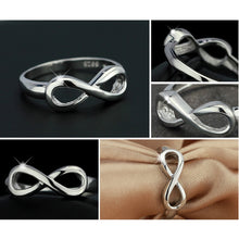 Load image into Gallery viewer, Silver Plated Rings  Infinity  Ring