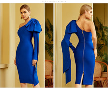 Load image into Gallery viewer, One Shoulder Bodycon Bandage Dress