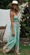 Load image into Gallery viewer, Bohemia Ruched Cami Top &amp; Wide Leg Pants Pieces Set