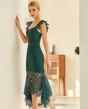 Load image into Gallery viewer, Lace Sleeveless Bandage Dress