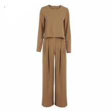 Load image into Gallery viewer, Wide Leg Pants Vintage Female Palazzo Pant , Tops and Sets