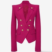 Load image into Gallery viewer, Double Breasted Metal Buttons Blazer Outer Wear