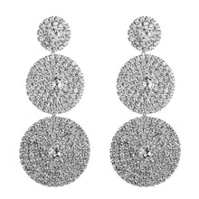 Load image into Gallery viewer, Exaggerated Multi-layer Round Drop Earrings