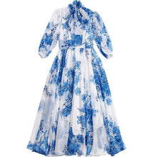 Load image into Gallery viewer, Tessa Floral-Print Bohemia Vacation Elegant Chiffon Dresses