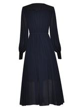 Load image into Gallery viewer, Nala V-neck Single-breasted Long sleeve Elegant Party Midi Dress