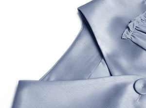 Nala V-neck Single-breasted Long sleeve Elegant Party Midi Dress