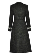 Load image into Gallery viewer, Alicia Winter Wool Blend Luxurious Crystal Double Breasted Coat