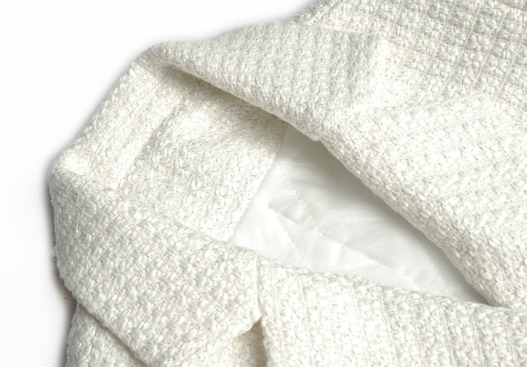 معطف أليسيا الشتوي المصنوع من مزيج الصوف الفاخر ذو الصدر المزدوج
