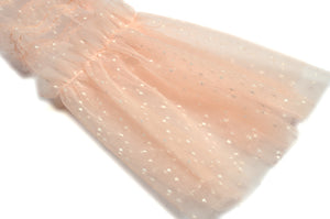Ava Long Dress Women V-Neck Flare Sleeve Cascading Ruffle Dot Elegant Party Maxi Dress