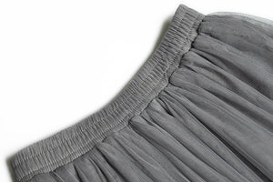 Naomi Tweed Jacket+Elastic Waist Mesh Skirt 2 Piece Set