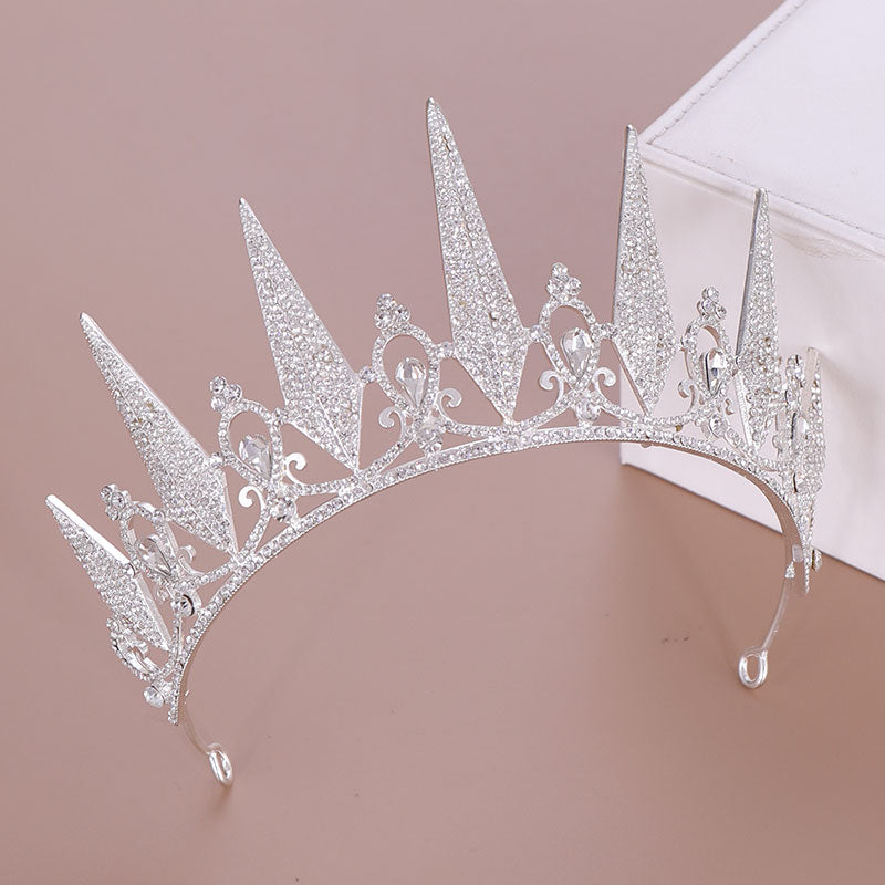Crystal Rhinestone Crown Queen Tiara