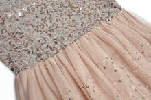 Load image into Gallery viewer, Maya Luxury Sequins V-neck Flare Sleeve Gorgeous Mesh Party Cake Layered Dress