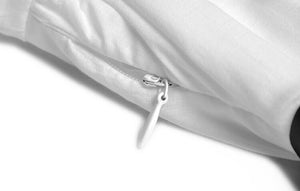 Louise  Lantern sleeve Hollow out Belted Elegant White Short Dress Vestidos