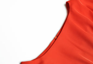 Héloïse Lantern sleeve Sashes High waist Elegant Red Dress Vestidos