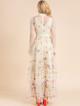 Load image into Gallery viewer, Lexy Floral Embroidery Vintage Party Dress Women